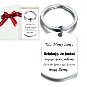 Upominek dla Żony Breloczek z Dedykacją